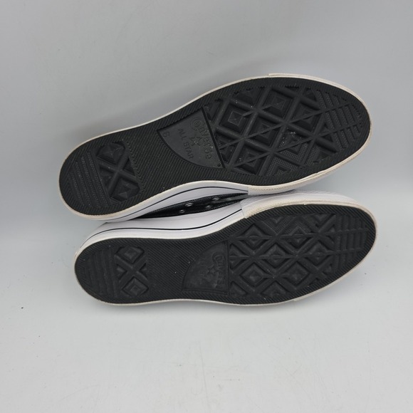 Converse Chuck Taylor All Star Shiny Metal Silver Lift Low Top | 564878C Size 8 - Picture 7 of 8